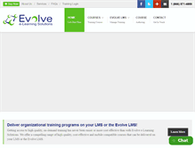 Tablet Screenshot of evolveelearning.com